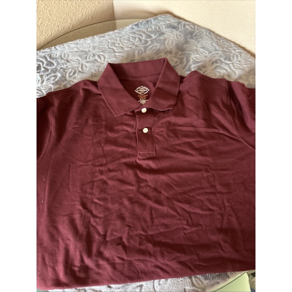 St. John's bay shirt men Burgundy Sz. 2XLT